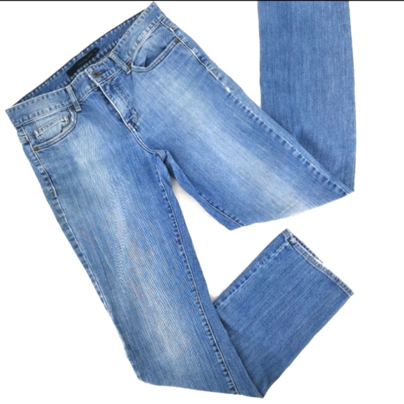 SOLD Women's Calvin Klein Straight Leg Jeans 8 long - Picture 1 of 9